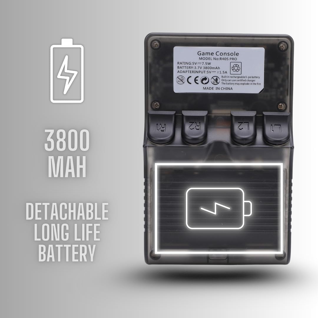 R40S Pro Handheld Retro Game Console