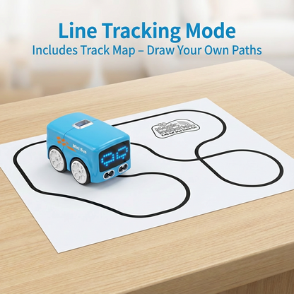 Magic Mini Bus Toy for Kids – Smart Line Tracking & Escape Mode
