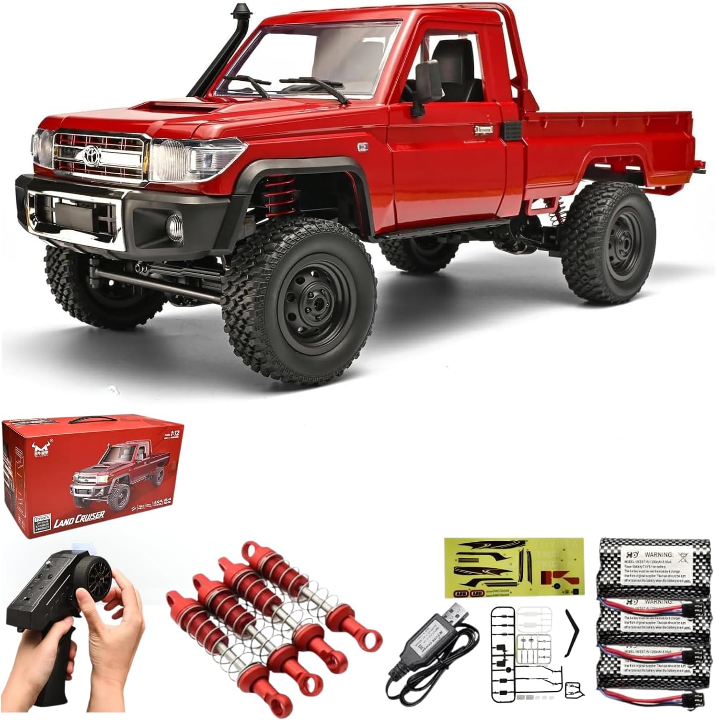 MN82 RC Rock Crawler 1/12 Scale 4WD Off-Road Truck