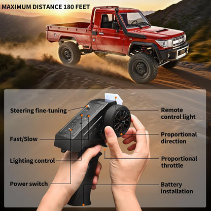 MN82 RC Rock Crawler 1/12 Scale 4WD Off-Road Truck