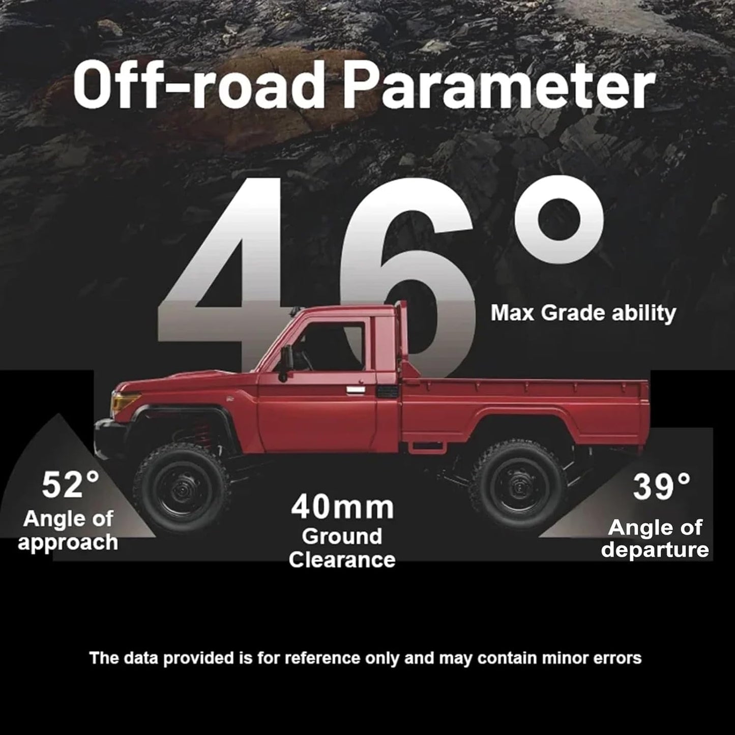 MN82 RC Rock Crawler 1/12 Scale 4WD Off-Road Truck