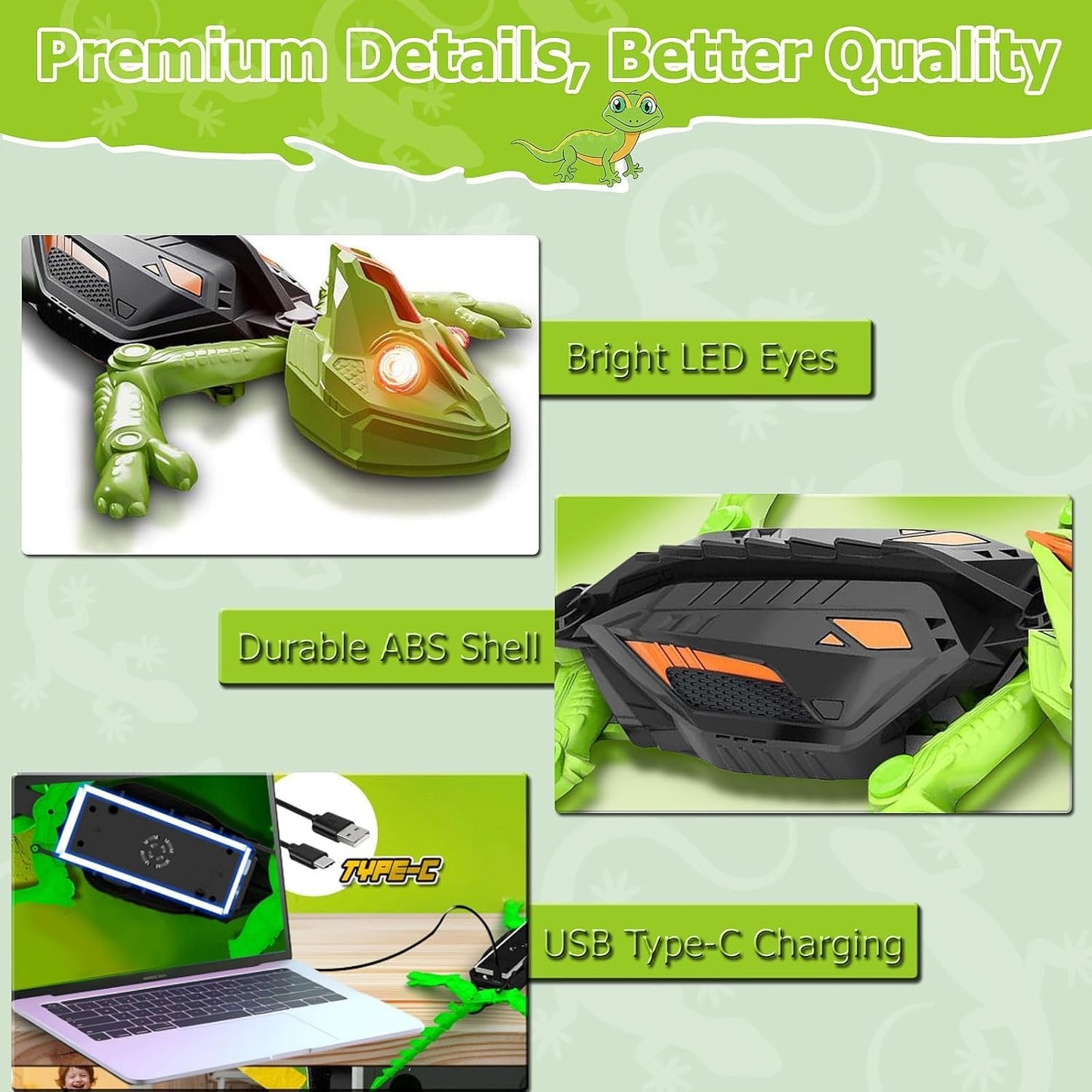 Wall Crawler Gecko RC Toy