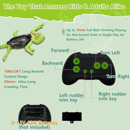 Wall Crawler Gecko RC Toy