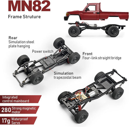 MN82 RC Rock Crawler 1/12 Scale 4WD Off-Road Truck