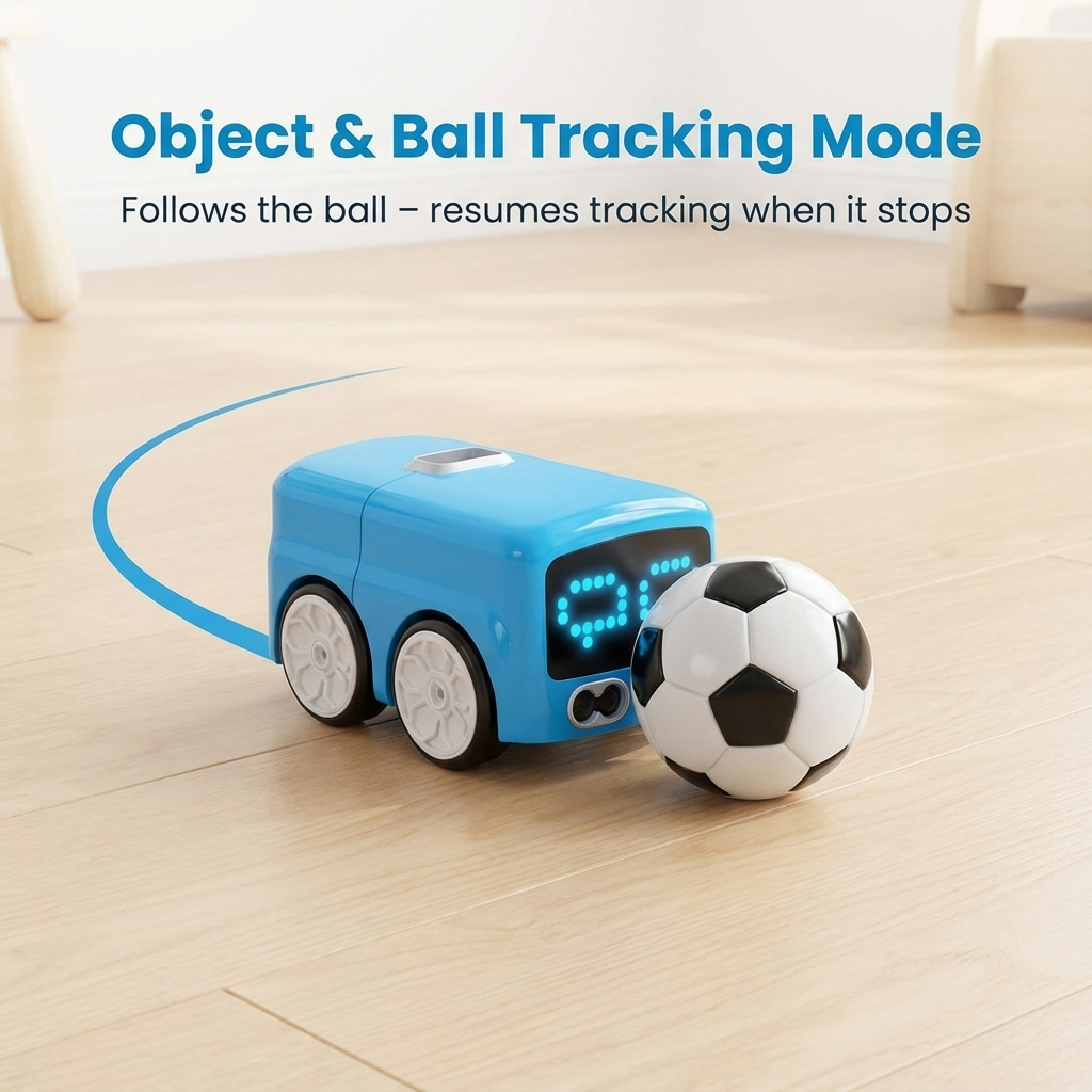 Magic Mini Bus Toy for Kids – Smart Line Tracking & Escape Mode