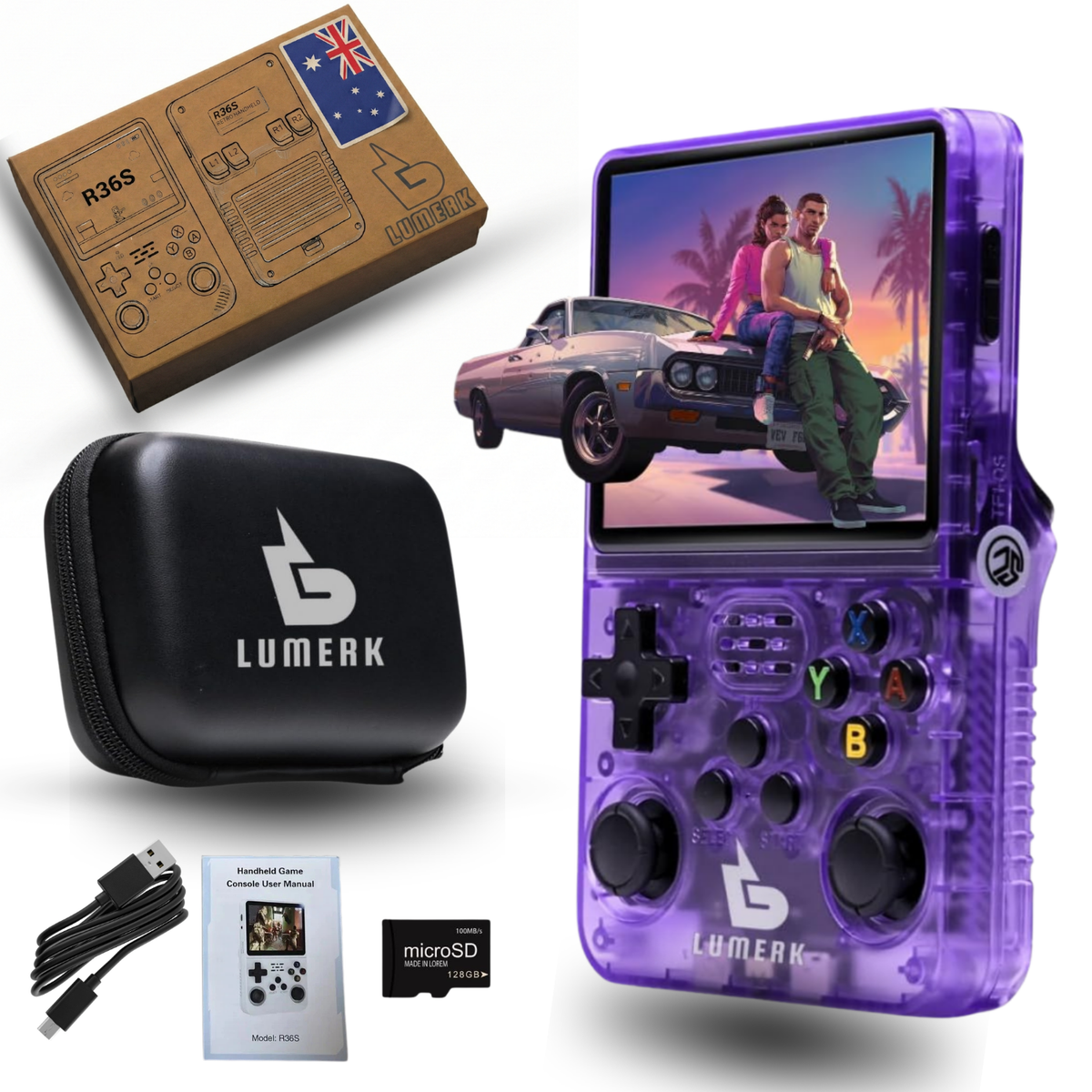 R36S Handheld Retro Game Console