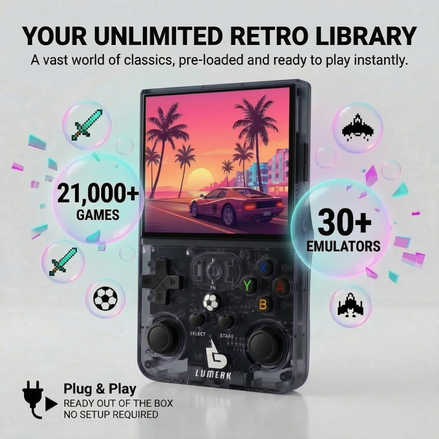 R36Max Handheld Retro Game Console
