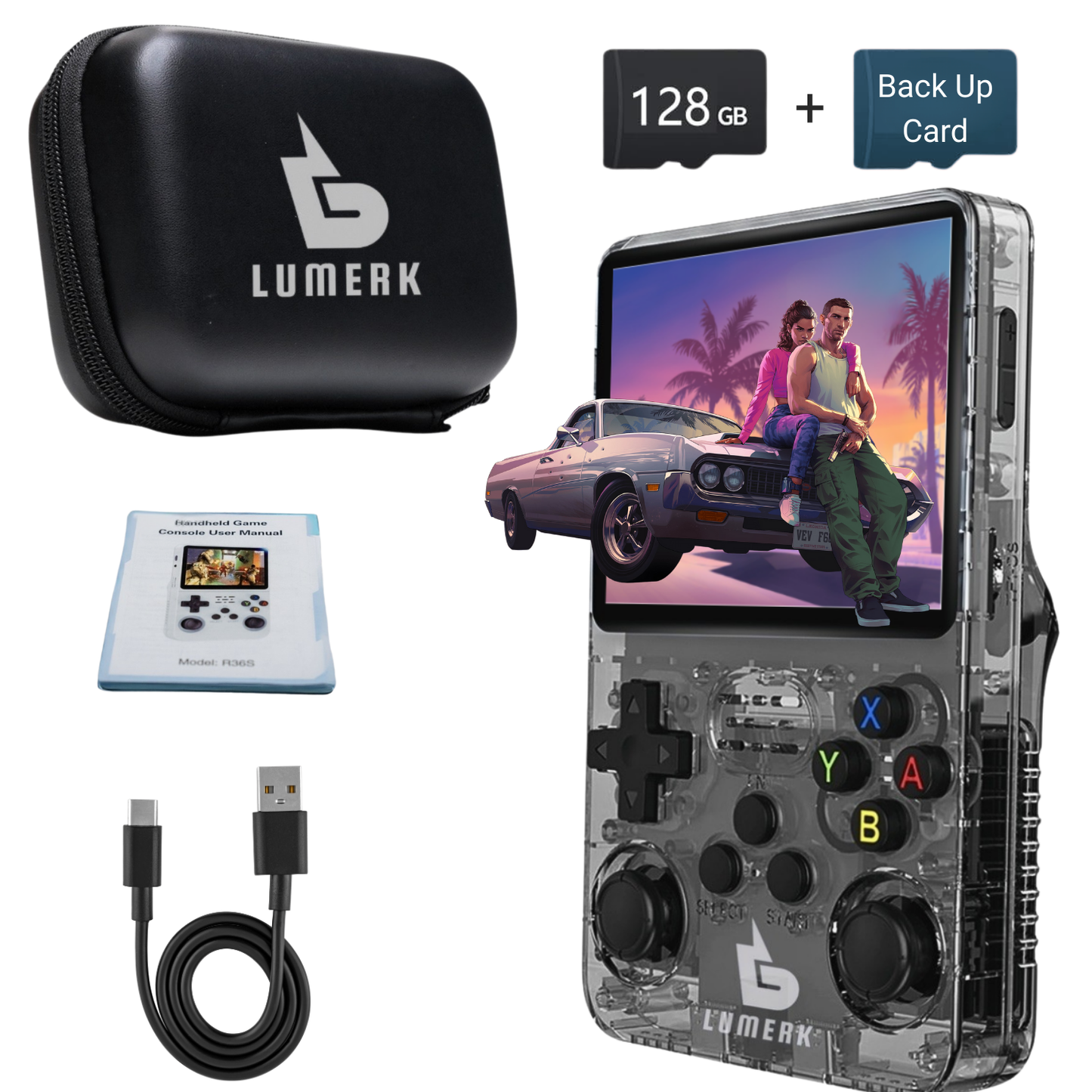 R36S Handheld Retro Game Console