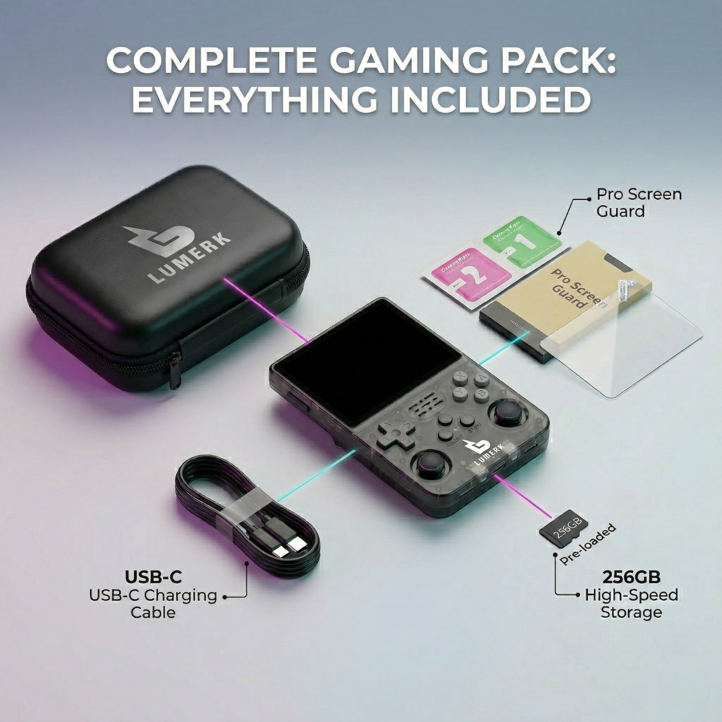 R40S Pro Handheld Retro Game Console